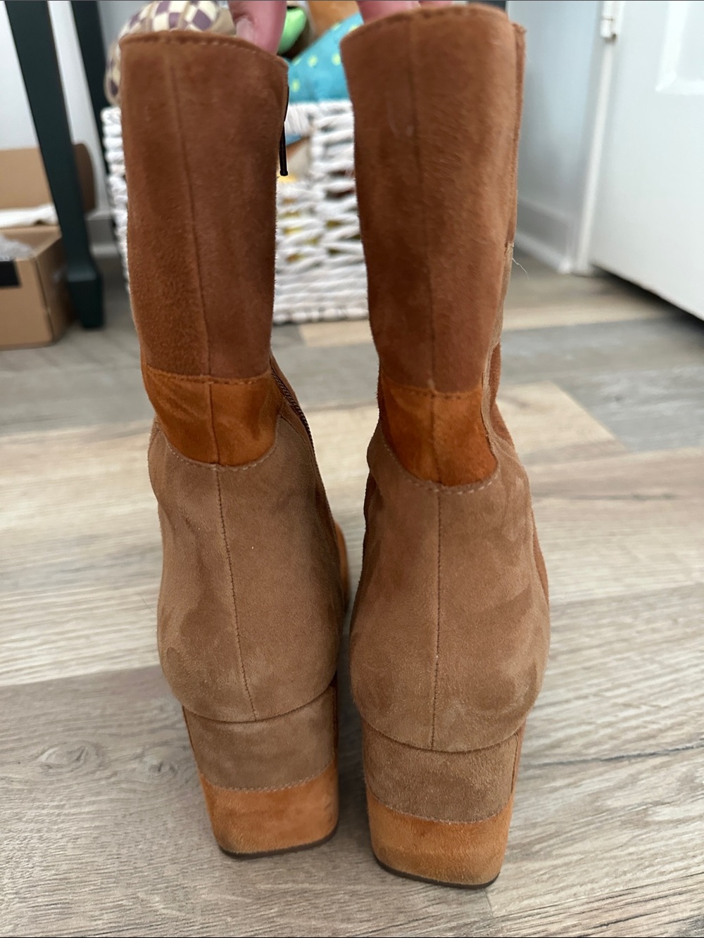 Seychelles Patchwork Leather Boots - Picture 8 of 11
